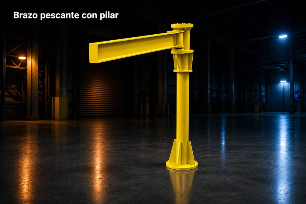 Brazo Pescante con Pilar